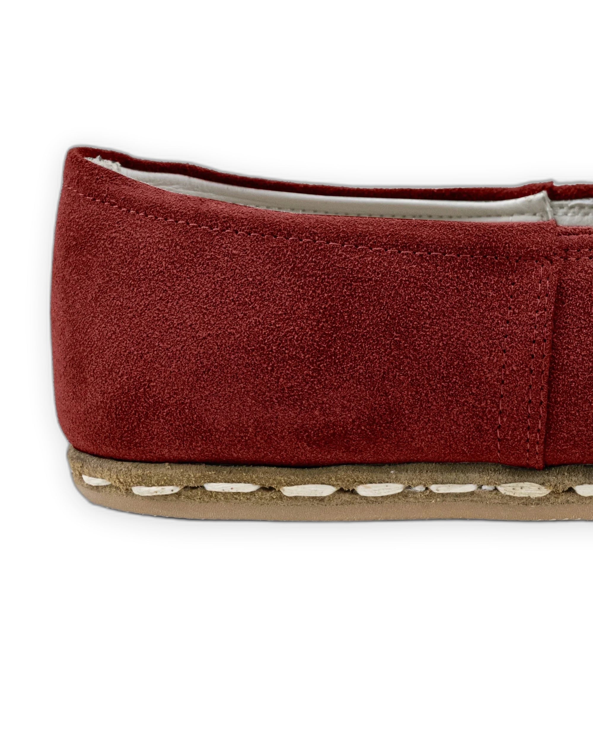 Detail Burgundy Yemeni Shoes - Handcrafted Calf Leather Turkey | Bespoky