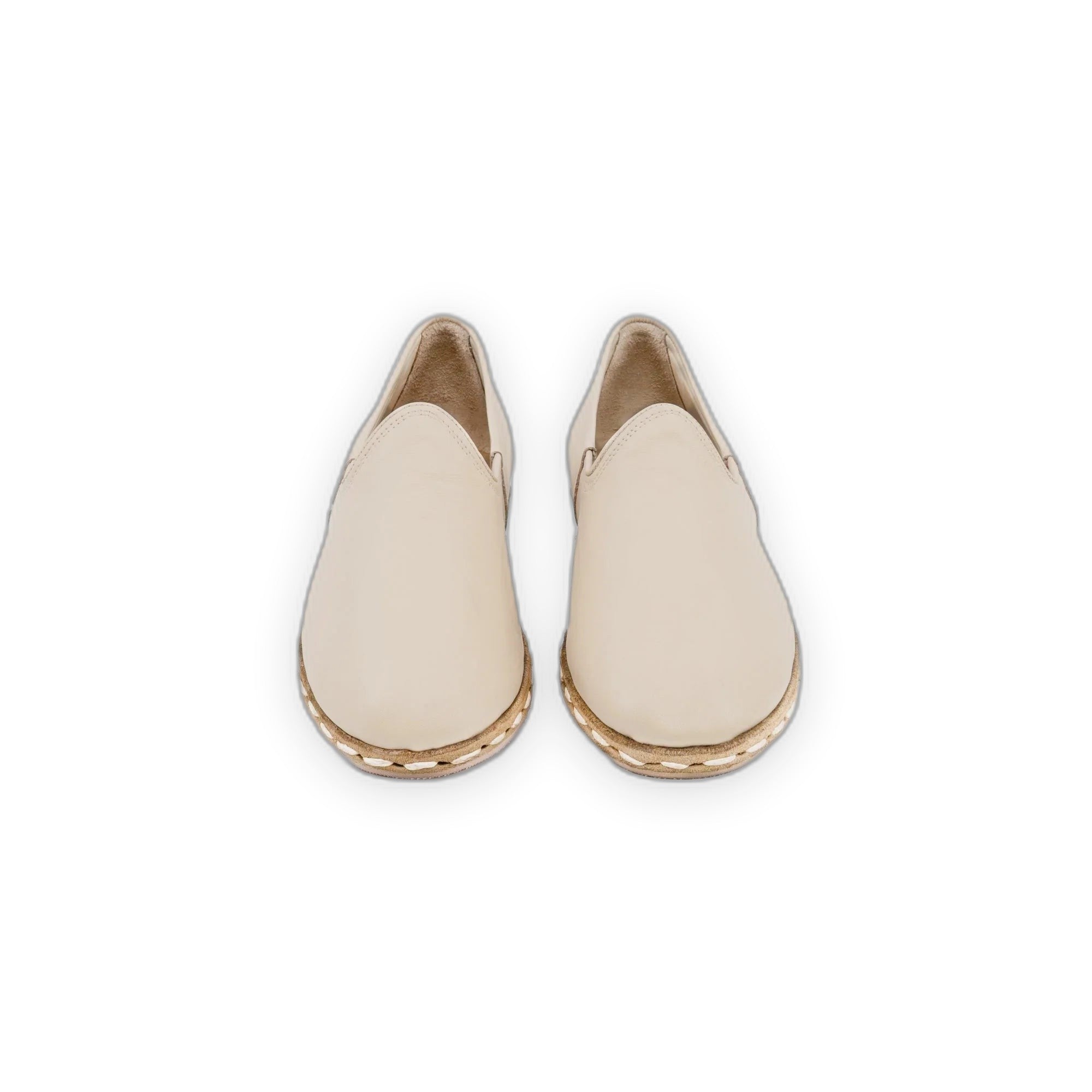Detail Cream Yemeni Shoes - Handcrafted Calf Leather Turkey | Bespoky
