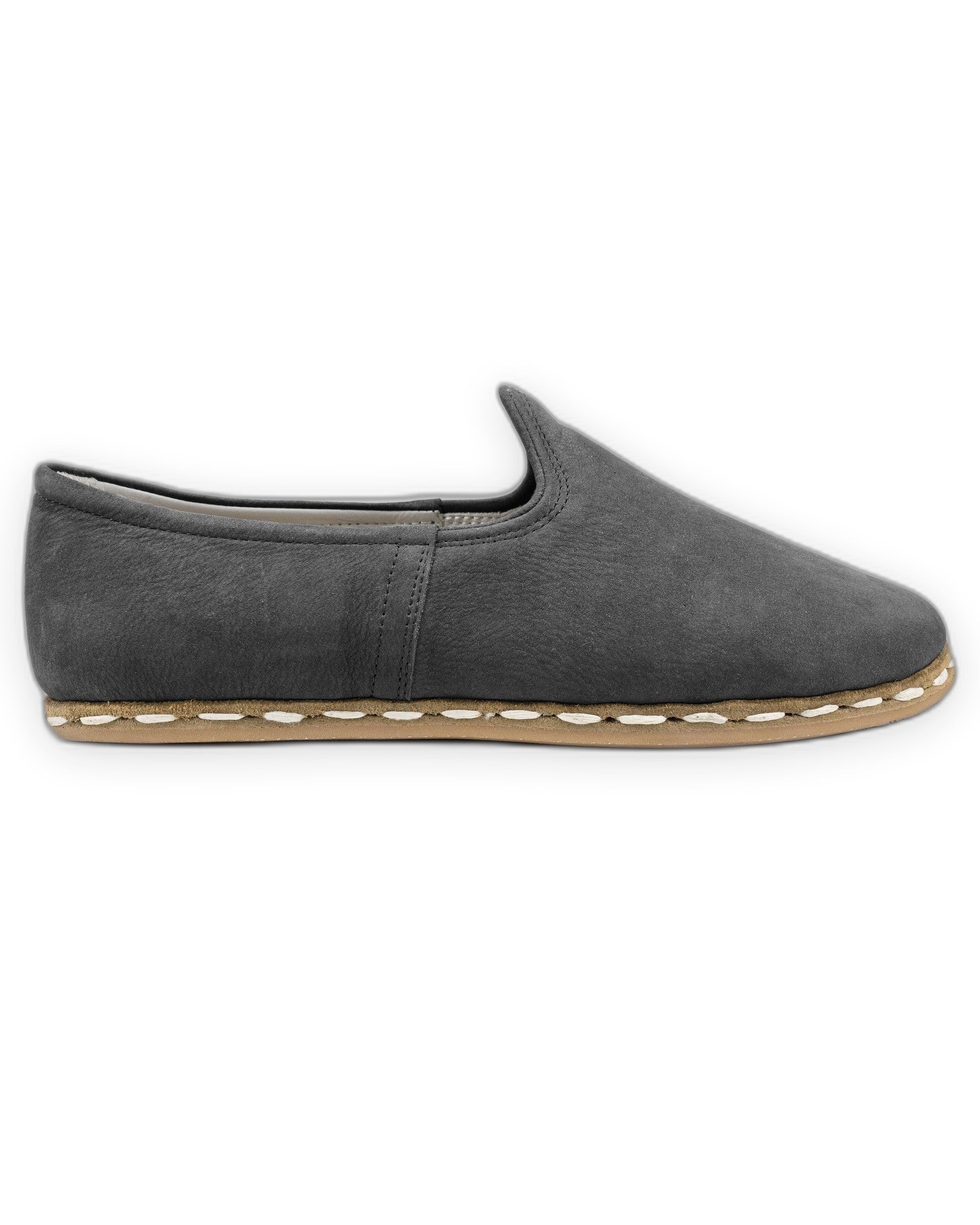 Top view Grey Yemeni Shoes - Handcrafted Calf Leather | Bespoky