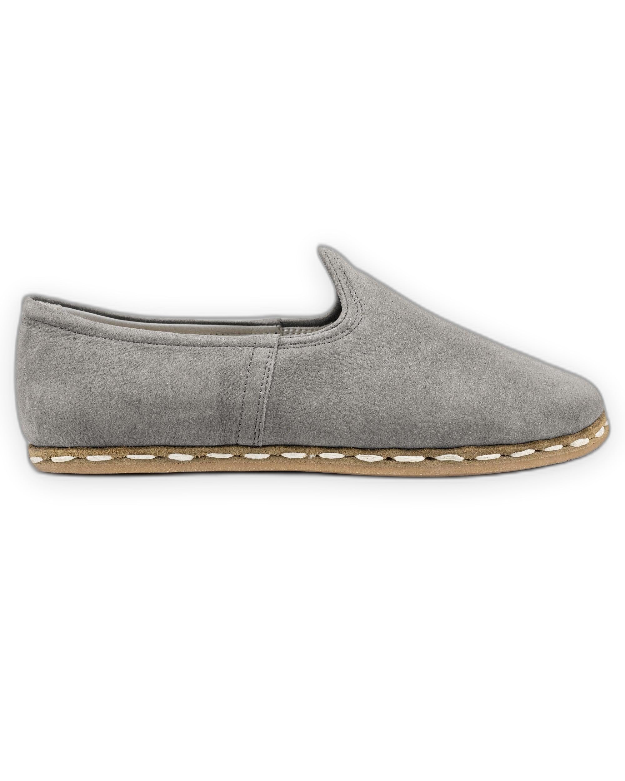 Top view Grey Yemeni Shoes - Handcrafted Calf Leather | Bespoky