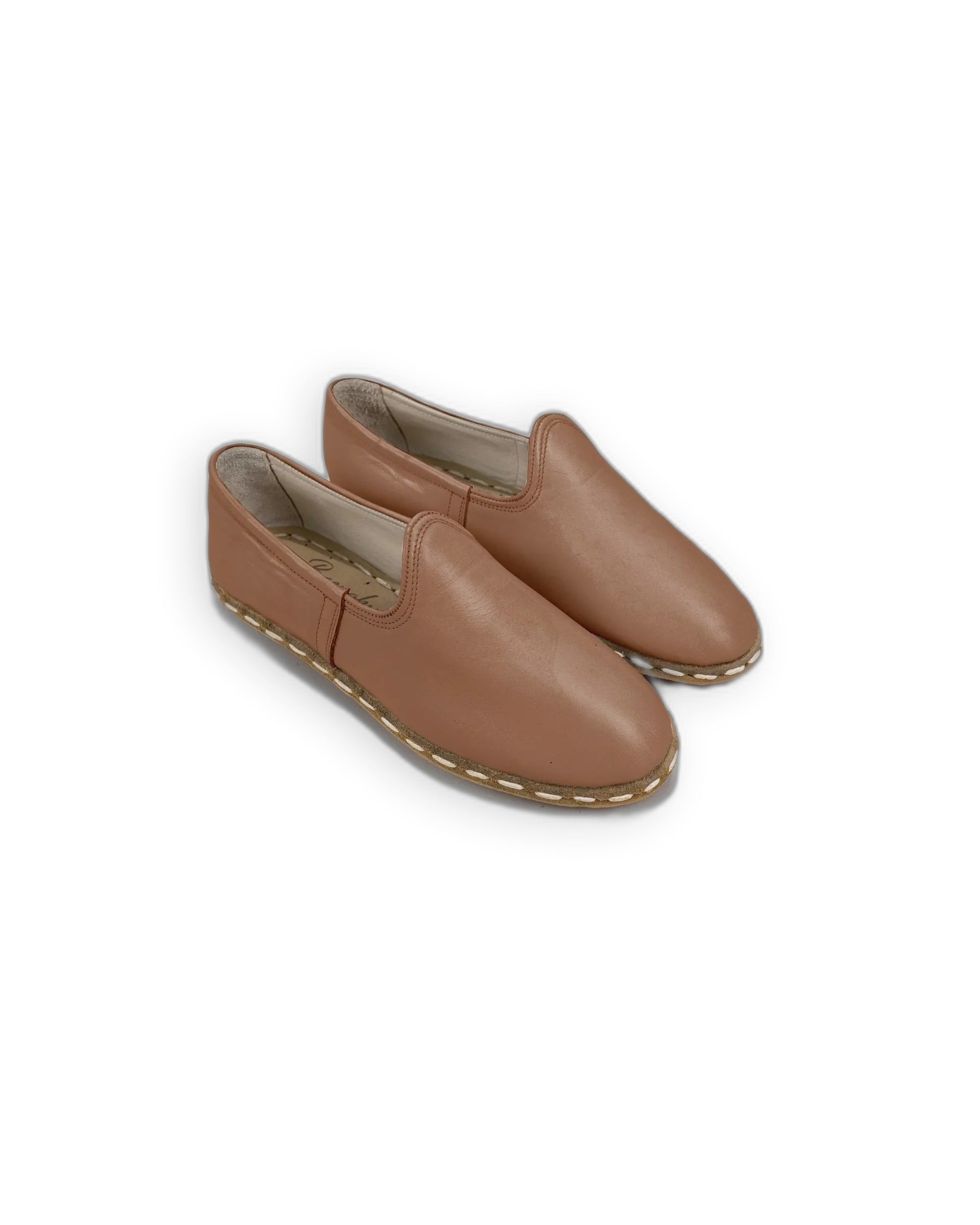 Women's Tan Yemeni Shoes - Handcrafted Calf Leather Wide Toe Box | Bespoky