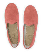 Side view Pink Suede Yemeni Shoes - Calf Leather Zero Drop | Bespoky