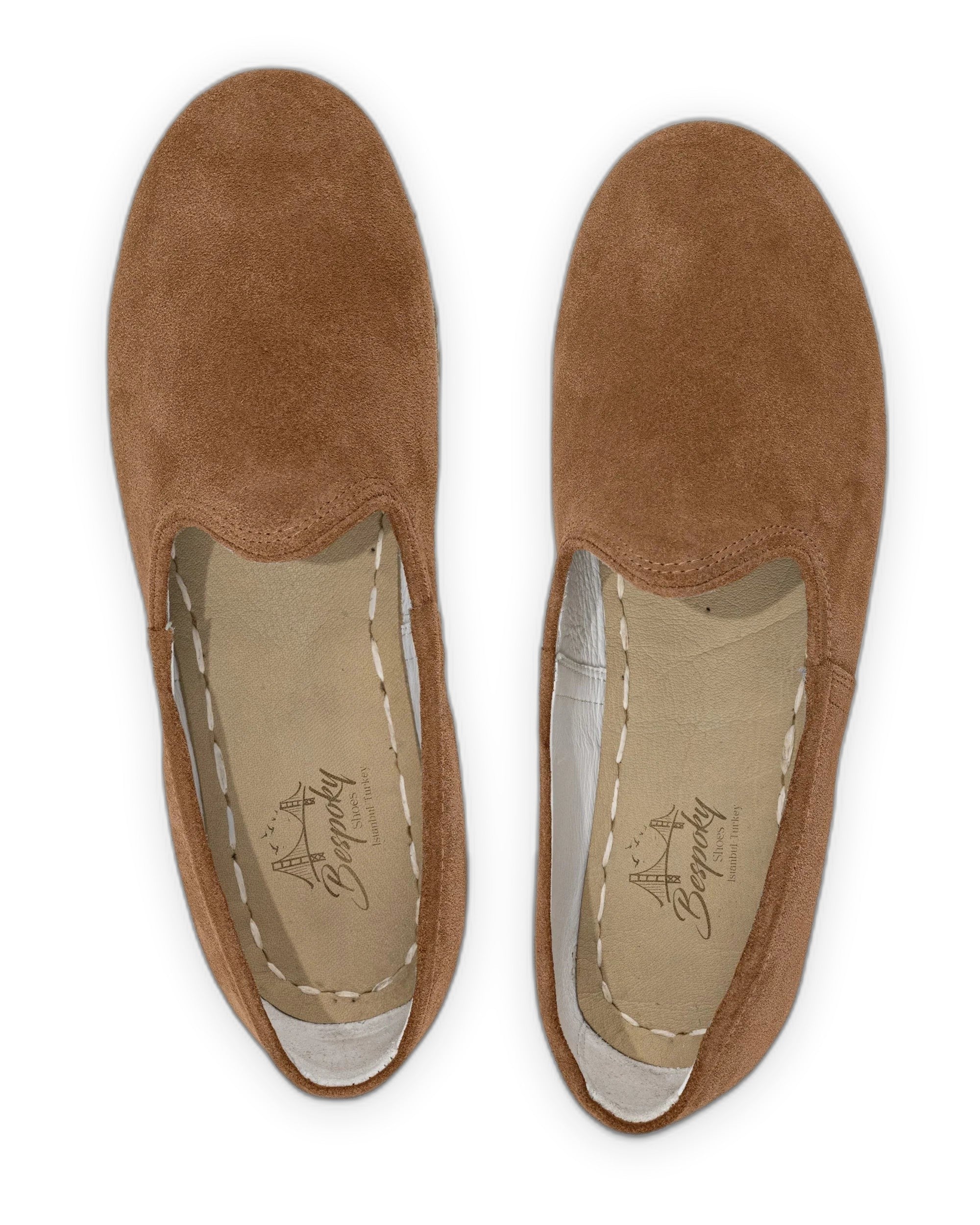 Side view Tan Yemeni Shoes - Calf Leather Zero Drop | Bespoky
