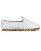 Top view White Yemeni Shoes - Handcrafted Calf Leather | Bespoky