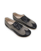 Men's Black Moccosin Shoes - Handcrafted Calf Leather Wide Toe Box | Bespoky