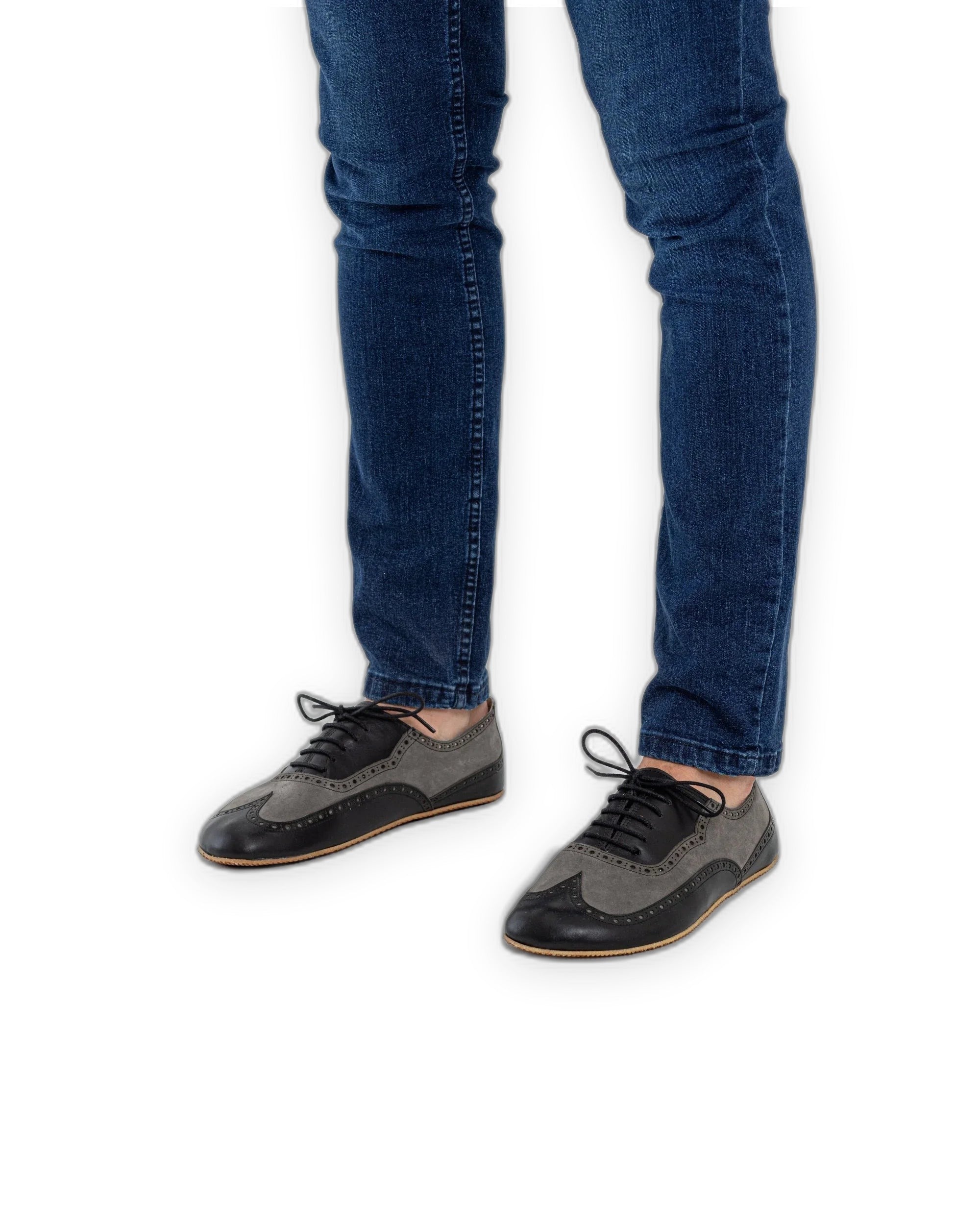 Side view Black Moccosin Shoes - Calf Leather Zero Drop | Bespoky