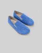 Women's Blue Barefoot Shoes - Handcrafted Calf Leather Wide Toe Box | Bespoky