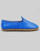 Top view Blue Yemeni Shoes - Handcrafted Calf Leather | Bespoky