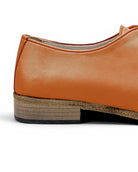 Side view Orange Pointed Toe Oxford - Calf Leather Zero Drop | Bespoky