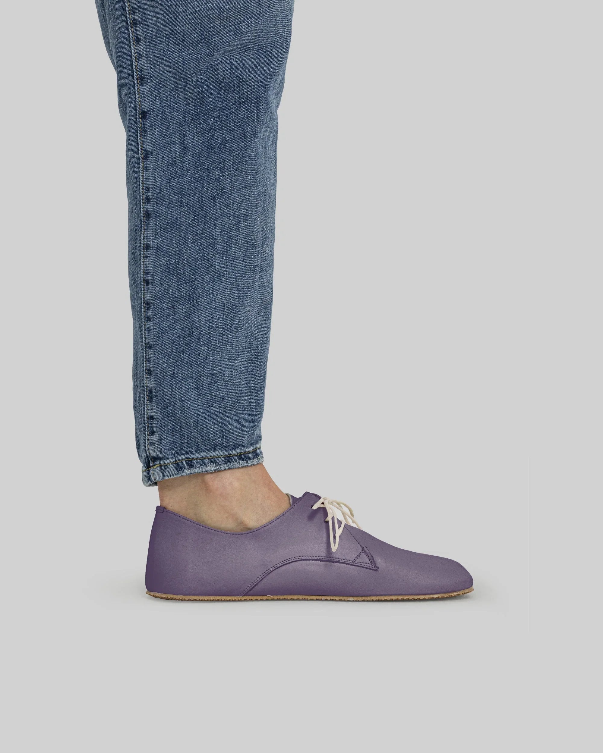 Back view Purple Oxford Shoes - Calf Leather Handcrafted | Bespoky