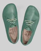 Side view Green Oxford Shoes - Calf Leather Zero Drop | Bespoky