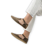 Top view Leather Barefoot Sandal - Handcrafted Calf Leather | Bespoky