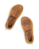 Women's Tan Barefoot Sandal - Handcrafted Calf Leather Wide Toe Box | Bespoky