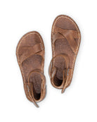 Women's Tan Barefoot Sandal - Handcrafted Calf Leather Wide Toe Box | Bespoky
