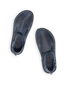 Women's Navy Blue Barefoot Sandal - Handcrafted Calf Leather Wide Toe Box | Bespoky