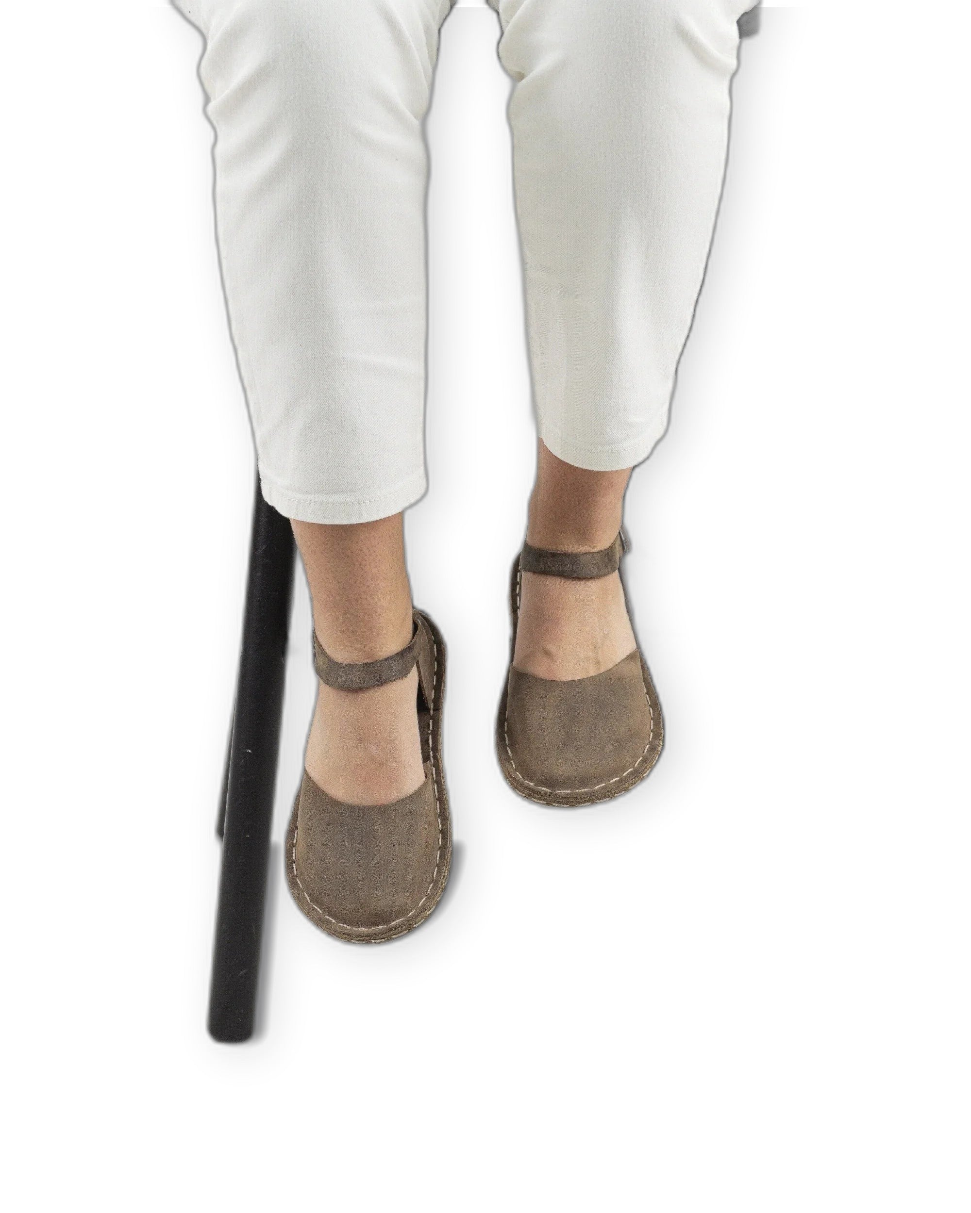 Detail Leather Barefoot Sandal - Handcrafted Calf Leather Turkey | Bespoky