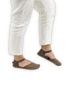Pair Leather Barefoot Sandal - Barefoot Wide Toe Calf Leather | Bespoky