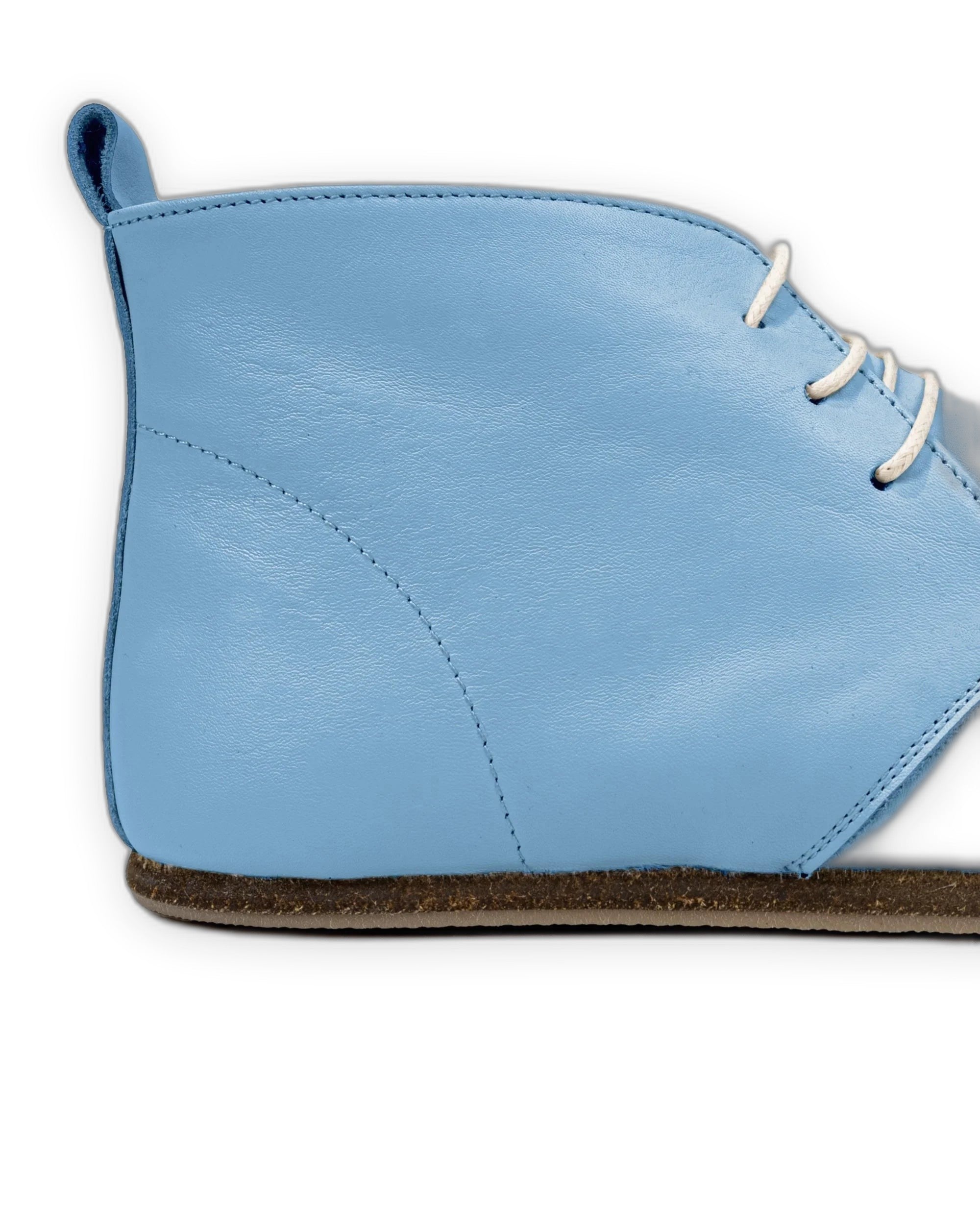 Detail Baby Blue Ankle Boots - Handcrafted Calf Leather Turkey | Bespoky