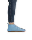Close-up calf leather - Baby Blue Ankle Boots Detail | Bespoky