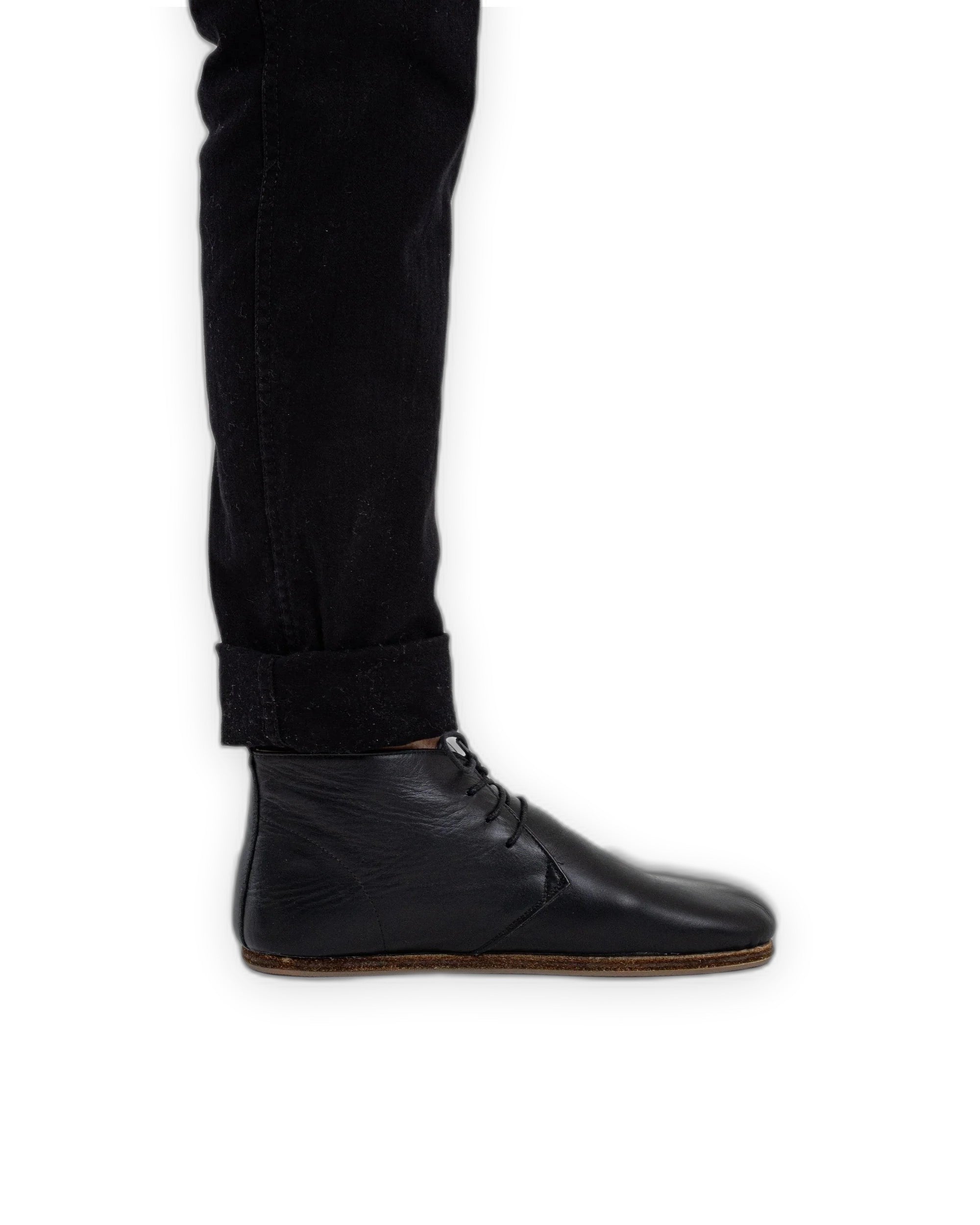 Detail Black Ankle Boots - Handcrafted Calf Leather Turkey | Bespoky