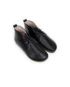 Men's Black Ankle Boots - Handcrafted Calf Leather Wide Toe Box | Bespoky