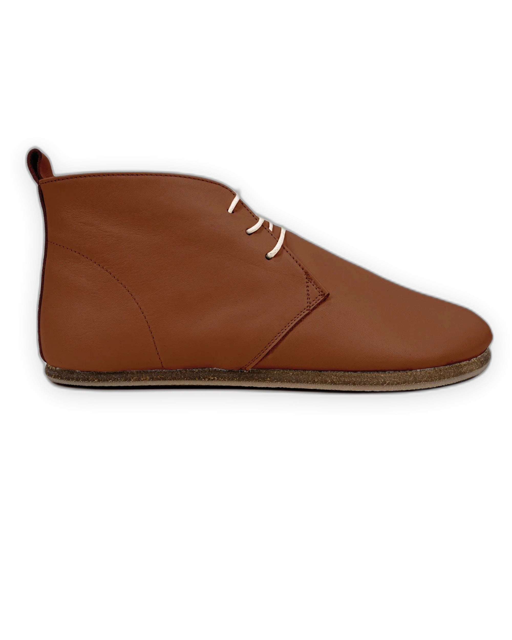Close-up calf leather - Dark Brown Ankle Boots Detail | Bespoky