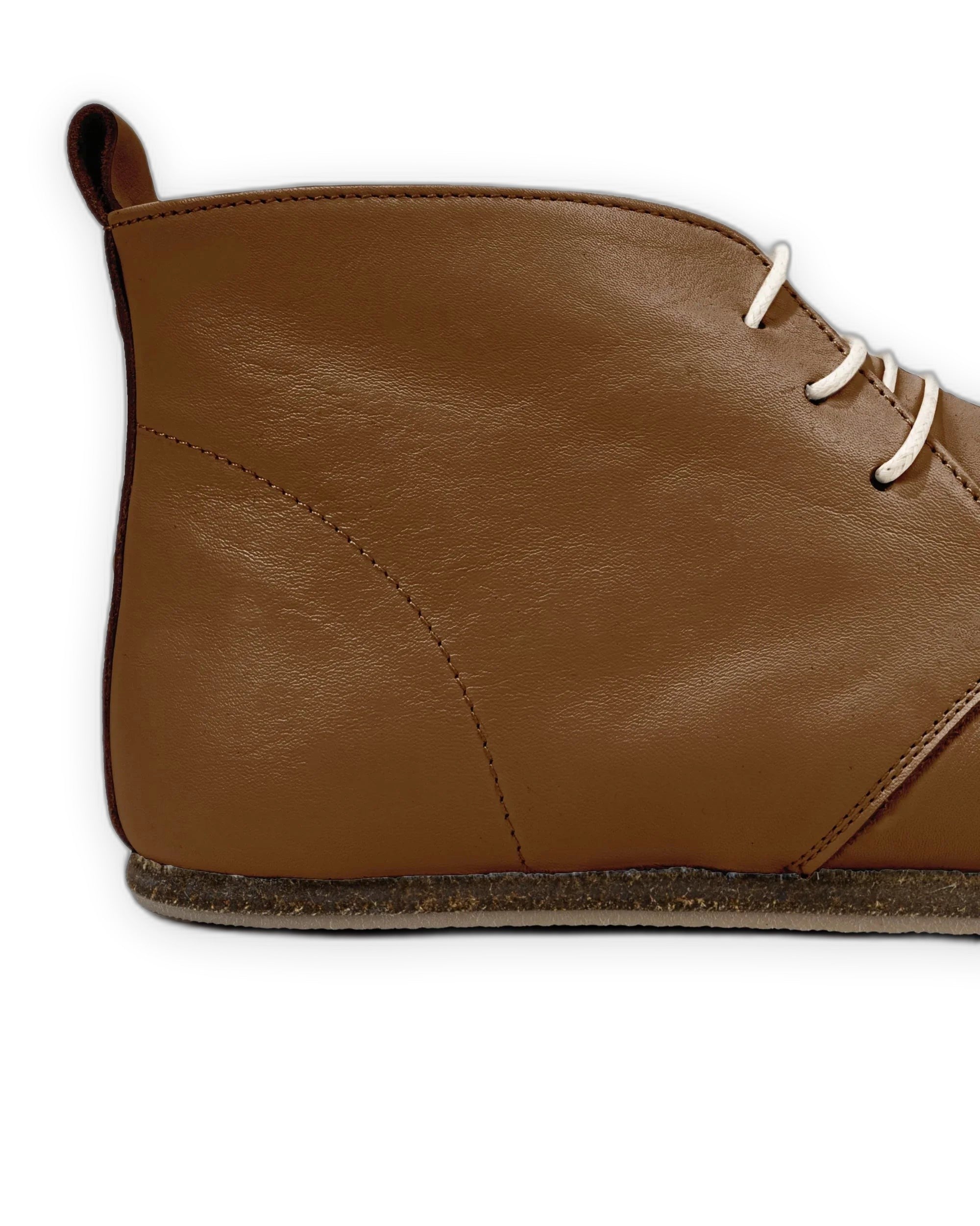 Detail Dark Tan Ankle Boots - Handcrafted Calf Leather Turkey | Bespoky