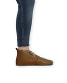 Close-up calf leather - Dark Tan Ankle Boots Detail | Bespoky