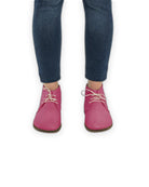 Pair Fuchsia Ankle Boots - Barefoot Wide Toe Calf Leather | Bespoky
