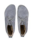 Detail Grey Suede Ankle Boots - Handcrafted Calf Leather Turkey | Bespoky