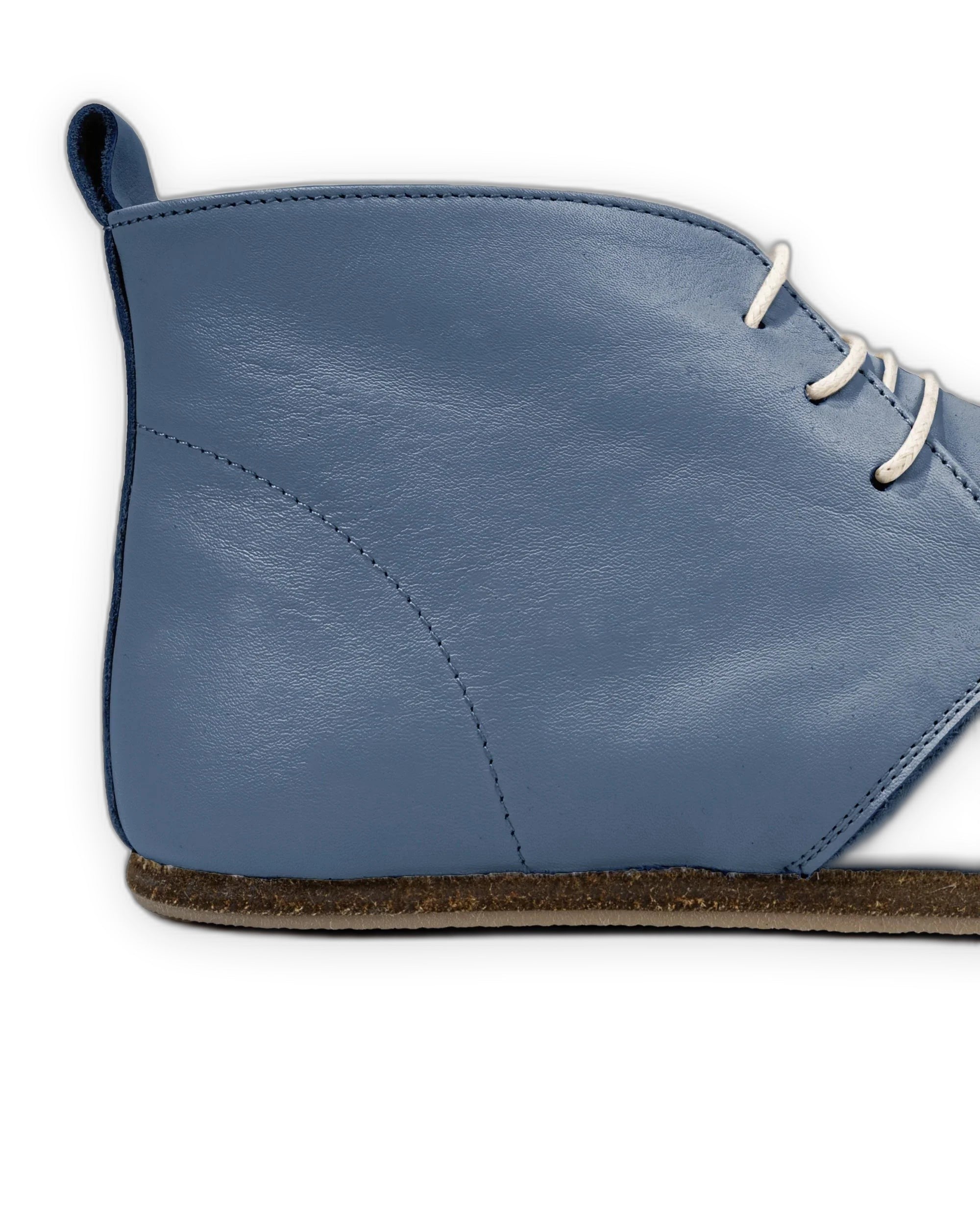 Top view Jean Blue Ankle Boots - Handcrafted Calf Leather | Bespoky