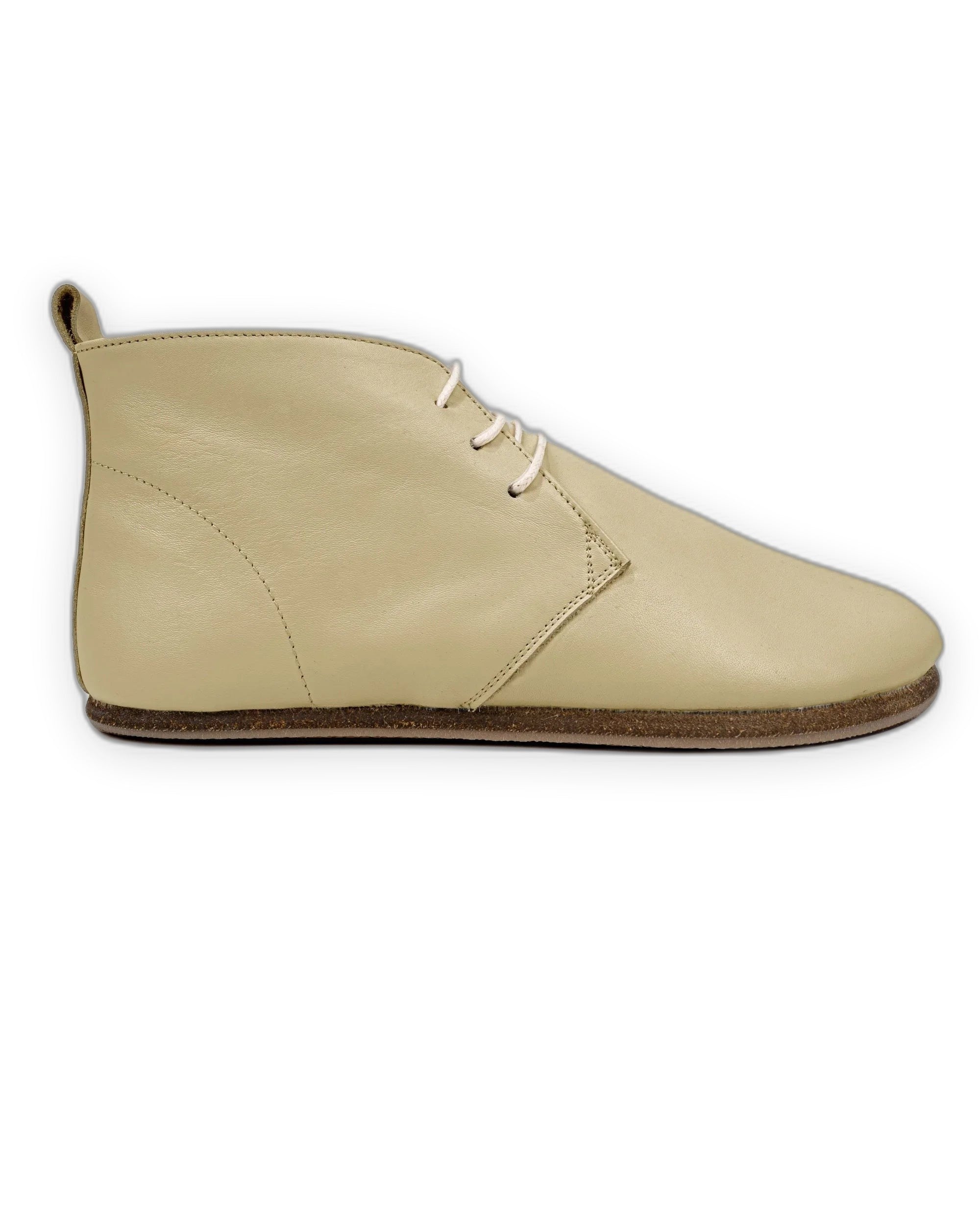 Detail Yellow Ankle Boots - Handcrafted Calf Leather Turkey | Bespoky