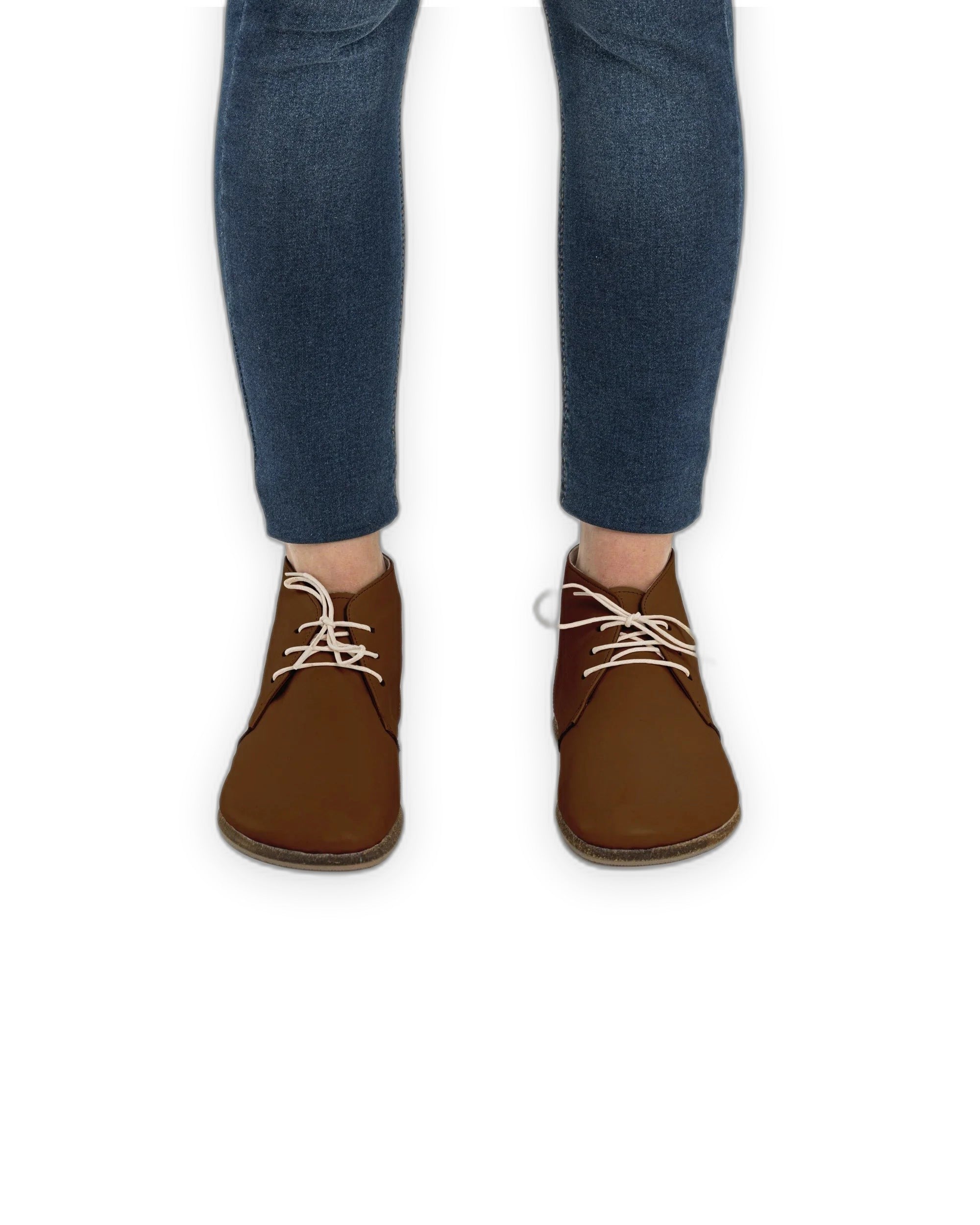 Detail Tan Ankle Boots - Handcrafted Calf Leather Turkey | Bespoky