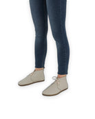 Back view Lucas Beige Ankle Boots - Calf Leather Handcrafted | Bespoky