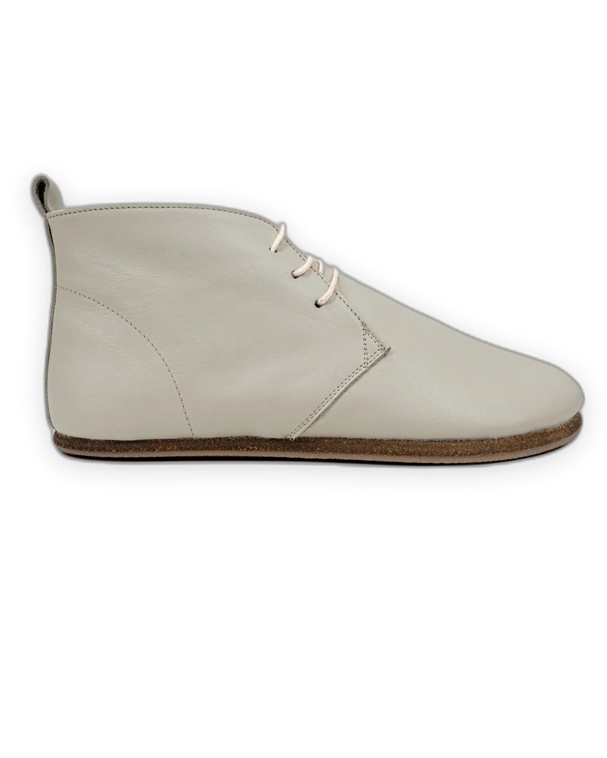 Sole detail Lucas Beige Ankle Boots - Zero Drop Calf Leather | Bespoky
