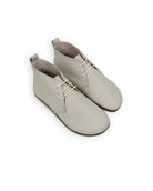 Men's Lucas Beige Ankle Boots - Handcrafted Calf Leather Wide Toe Box | Bespoky