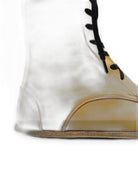 Top view Mustard Barefoot Boot - Handcrafted Calf Leather | Bespoky