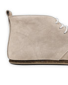 Detail Beige Nubuck Ankle Boots - Handcrafted Calf Leather Turkey | Bespoky