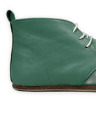 Top view Green Ankle Boots - Handcrafted Calf Leather | Bespoky