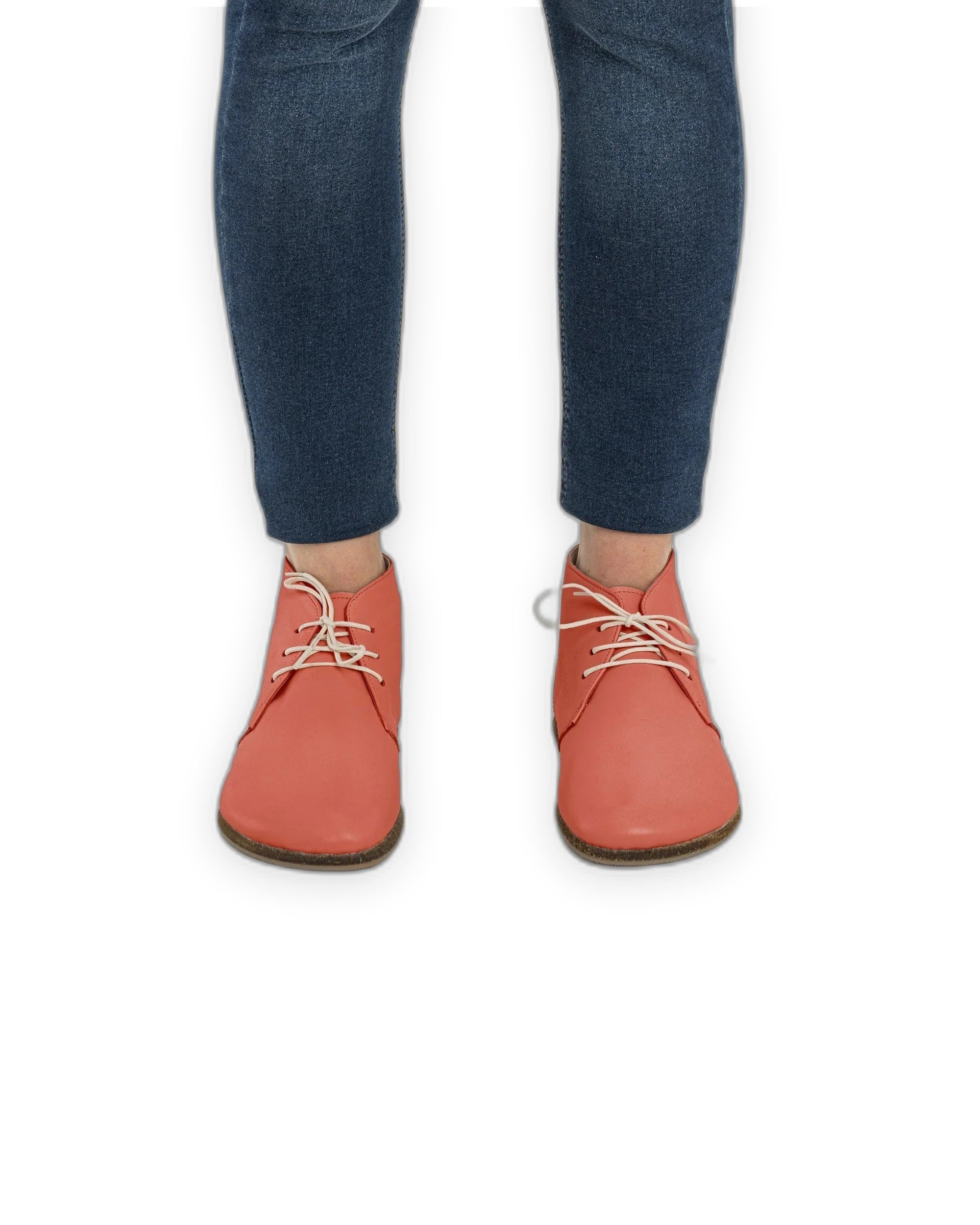 Sole detail Pomegranate Ankle Boots - Zero Drop Calf Leather | Bespoky