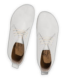 Side view White Ankle Boots - Calf Leather Zero Drop | Bespoky