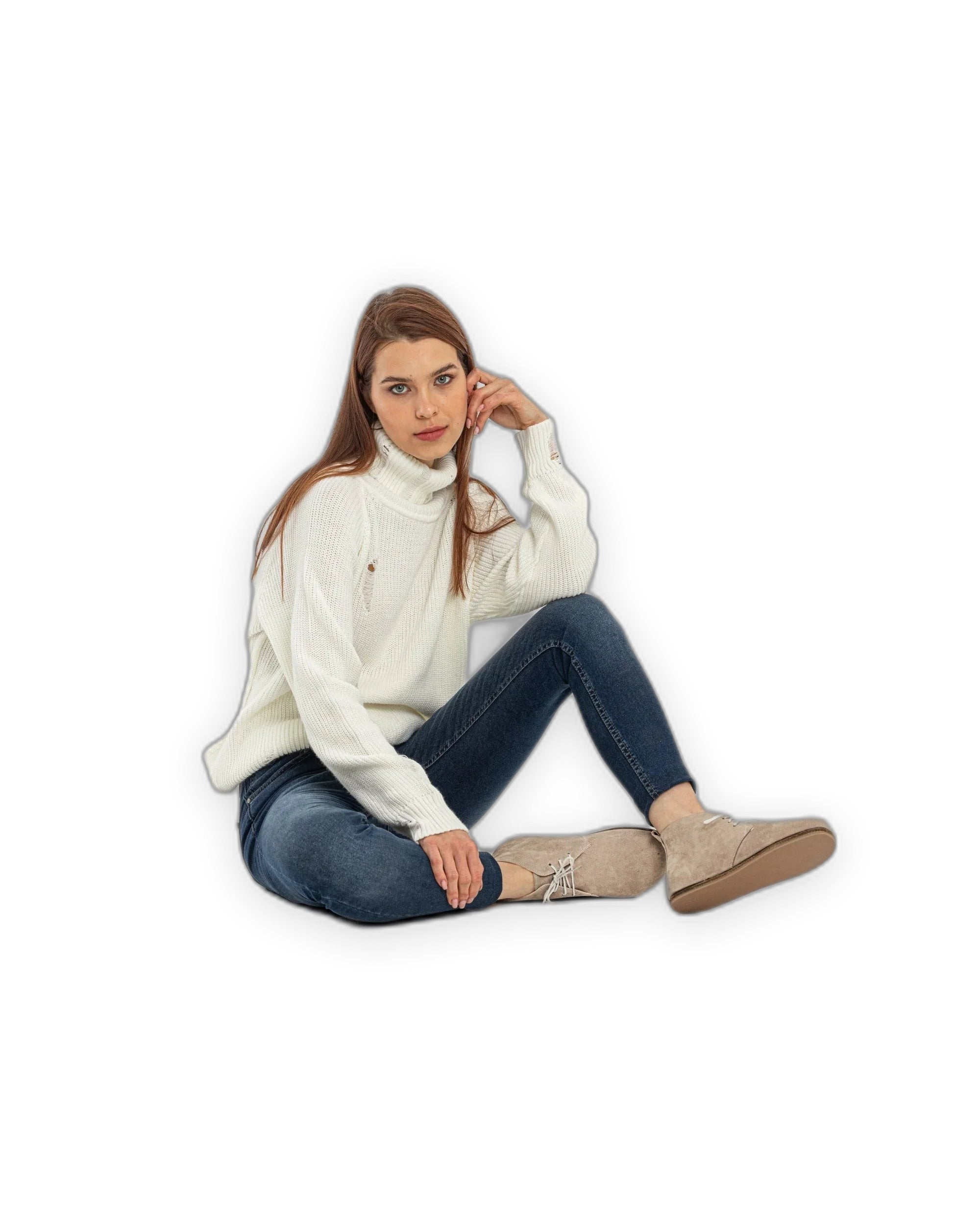 Sole detail Beige Nubuck Ankle Boots - Zero Drop Calf Leather | Bespoky