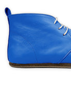 Side view Blue Ankle Boots - Calf Leather Zero Drop | Bespoky