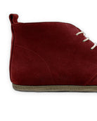 Top view Burgundy Suede Ankle Boots - Handcrafted Calf Leather | Bespoky