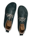 Side view Dark Green Ankle Boots - Calf Leather Zero Drop | Bespoky