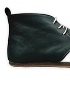 Detail Dark Green Ankle Boots - Handcrafted Calf Leather Turkey | Bespoky