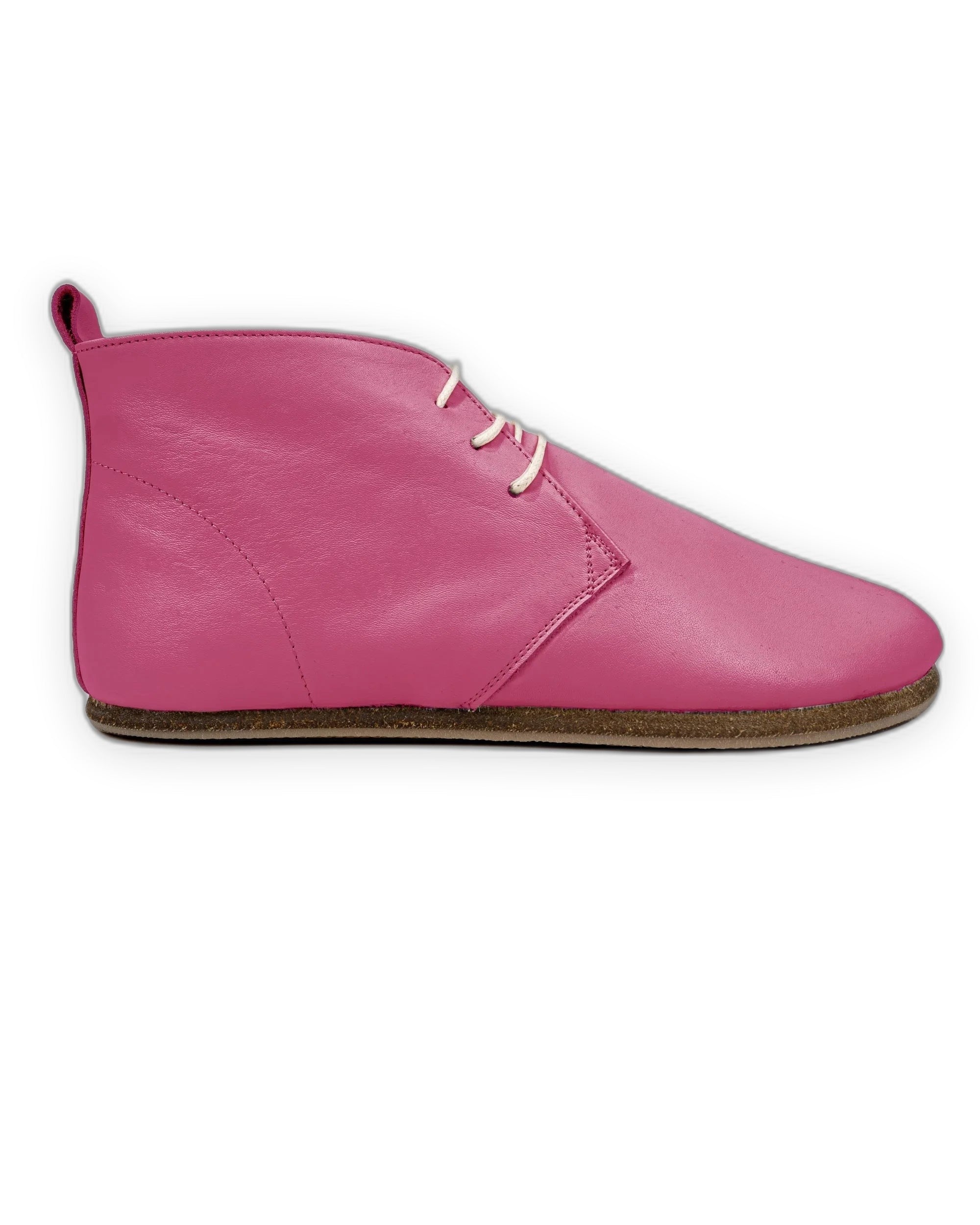 Top view Fuchsia Ankle Boots - Handcrafted Calf Leather | Bespoky