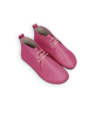Women's Fuchsia Ankle Boots - Handcrafted Calf Leather Wide Toe Box | Bespoky