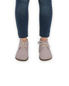 Sole detail Pink Ankle Boots - Zero Drop Calf Leather | Bespoky