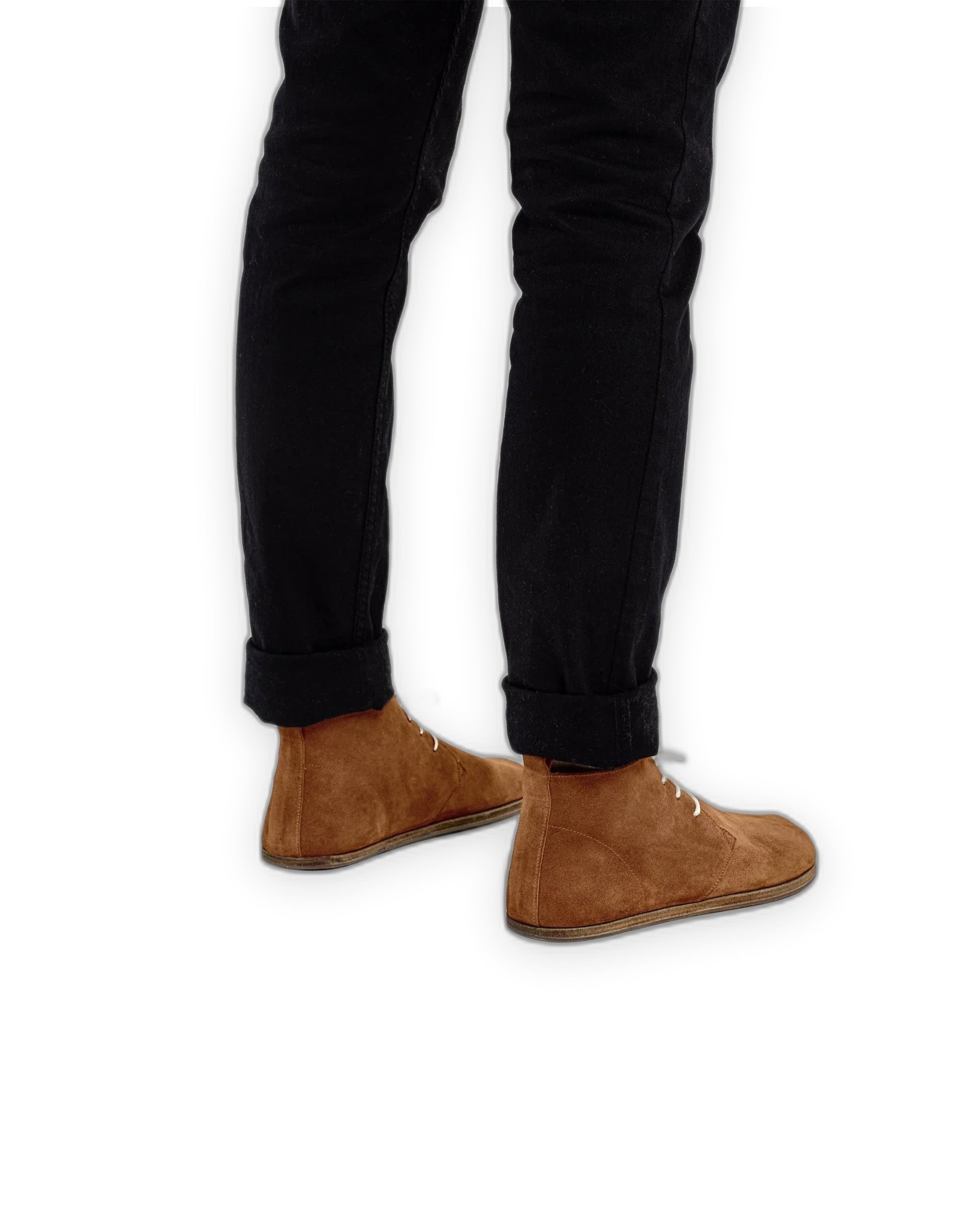 Close-up calf leather - Suede Ankle Boots Detail | Bespoky